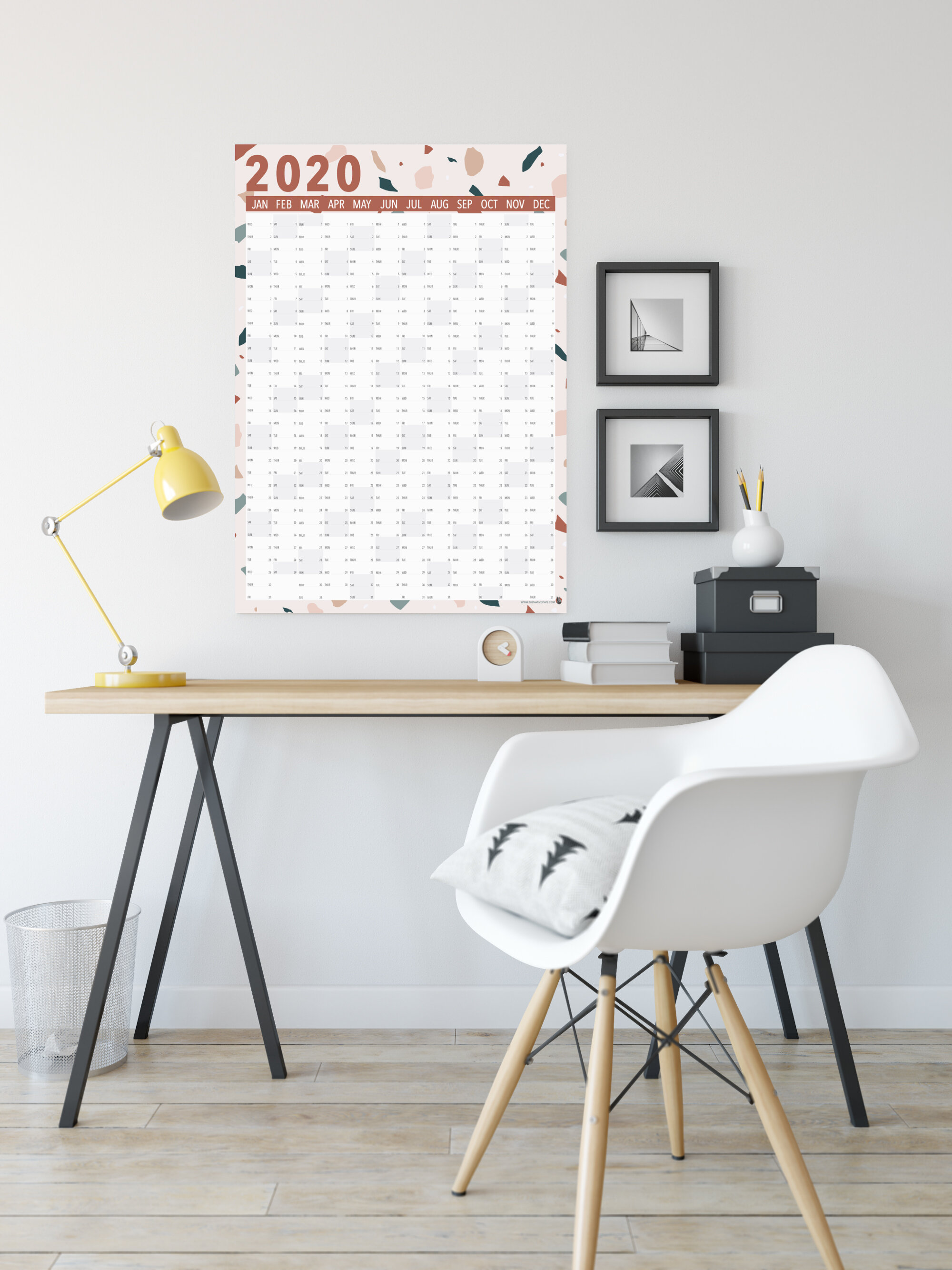 Terazzo Print Wall Planner, £16.50