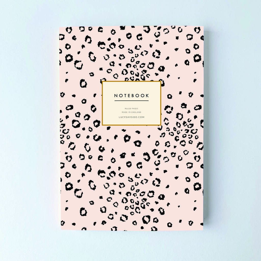 Leopard Notebook, £9.99 Lucy Says I Do