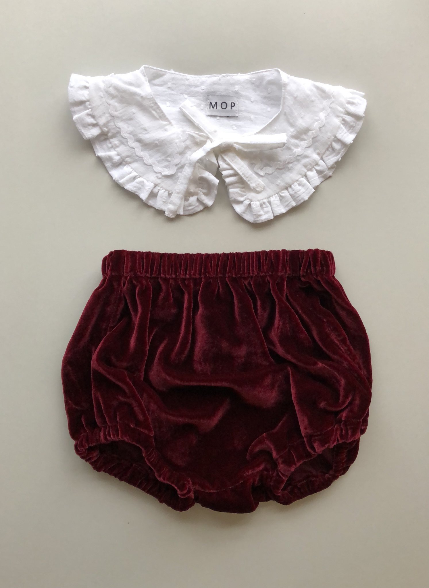 Bloomers &amp; Collar, Mother Of Pearl Handmade