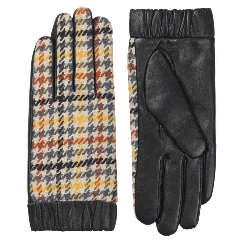 Check &amp; Leather Gloves, £49.95 O&amp;C Butcher