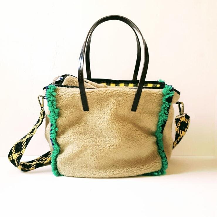 Shearling Tote £220, Nola Boutique