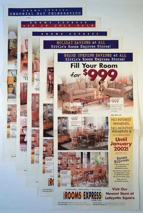  4 Page Newspaper Broadsheets 