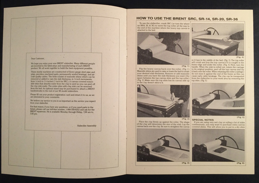  Product Manual  (spread from 8 page manual)   