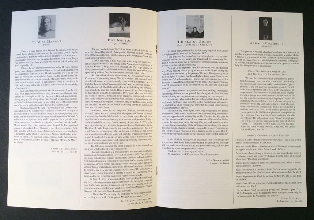  Spread  (16 page saddle stitch booklet)  