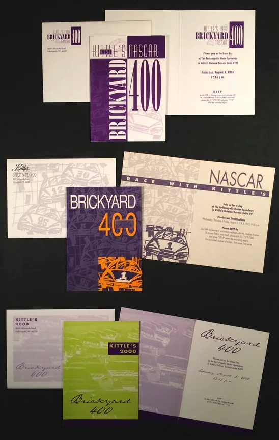  Kittle's Indianapolis Brickyard 400 Invitations 