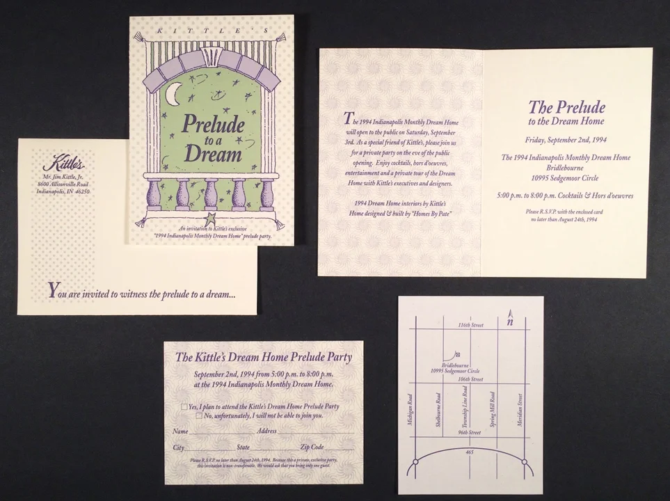  Kittle's Dream Home Invitation  (plus, illustration)  