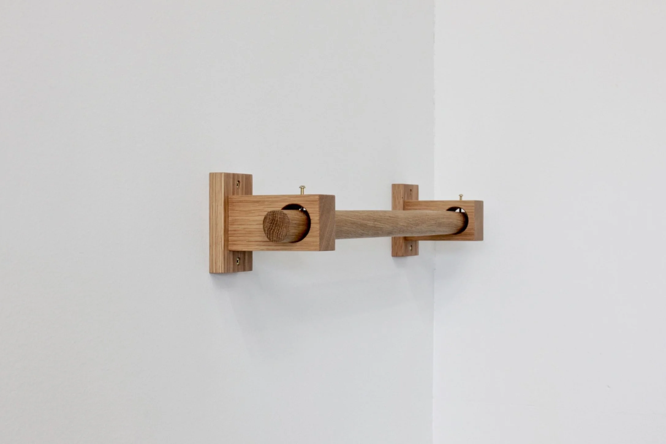 Malta Curtain Rod Holder - Oak