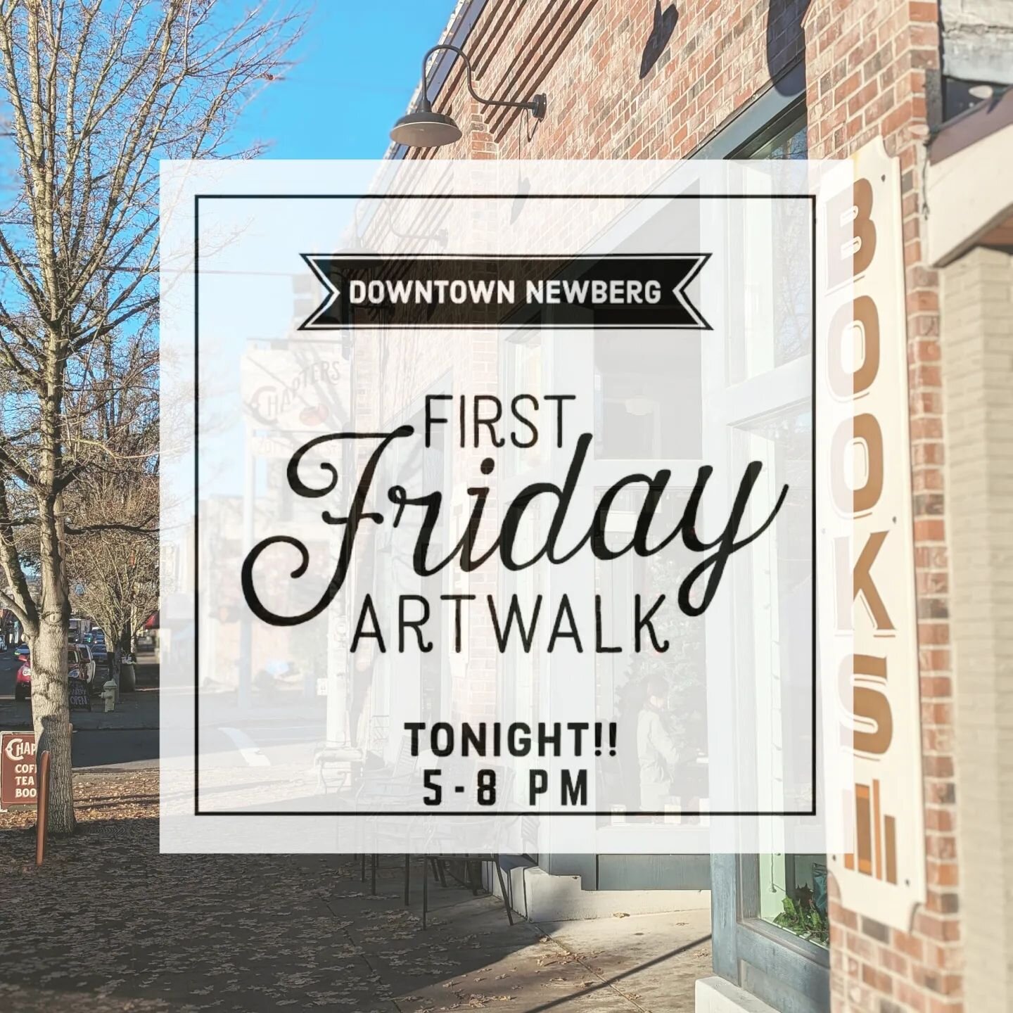 Tonight is @newberg_art_walk First Friday! We will have local author C.T. Carey signing books and @fireflyavenuestudio showing her beautiful work. Looks like it'll be a perfect evening to get out and walk around town to check out all the fun! 

#down