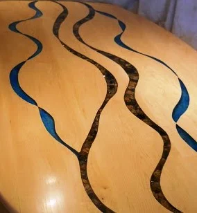 Table: River, Rocks, and Water