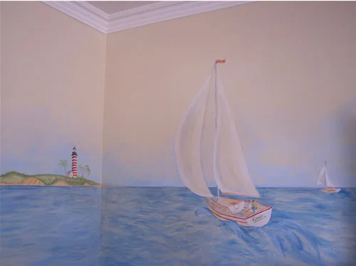 Detail of Nursery Room Mural