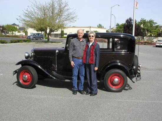Bill & Liz Cilker -- 1931 Slant Window Town Sedan
