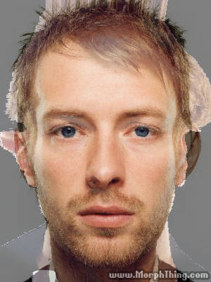 Faces of Martin and Yorke overlayed