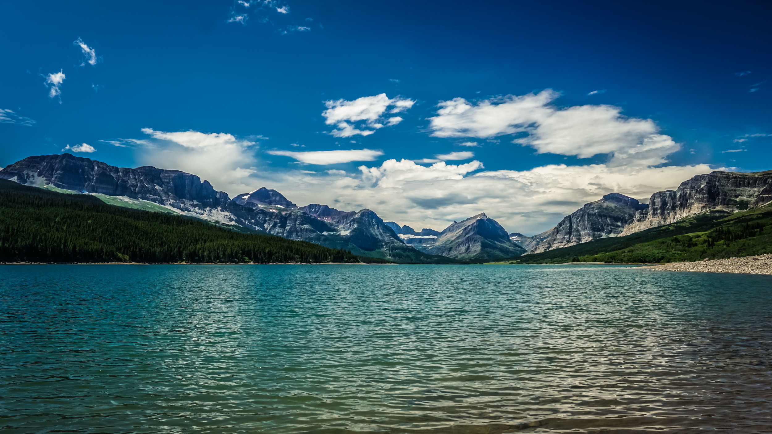 #lake #mountains #sky #glacier #nationalpark #montana #usa #glaciernps
