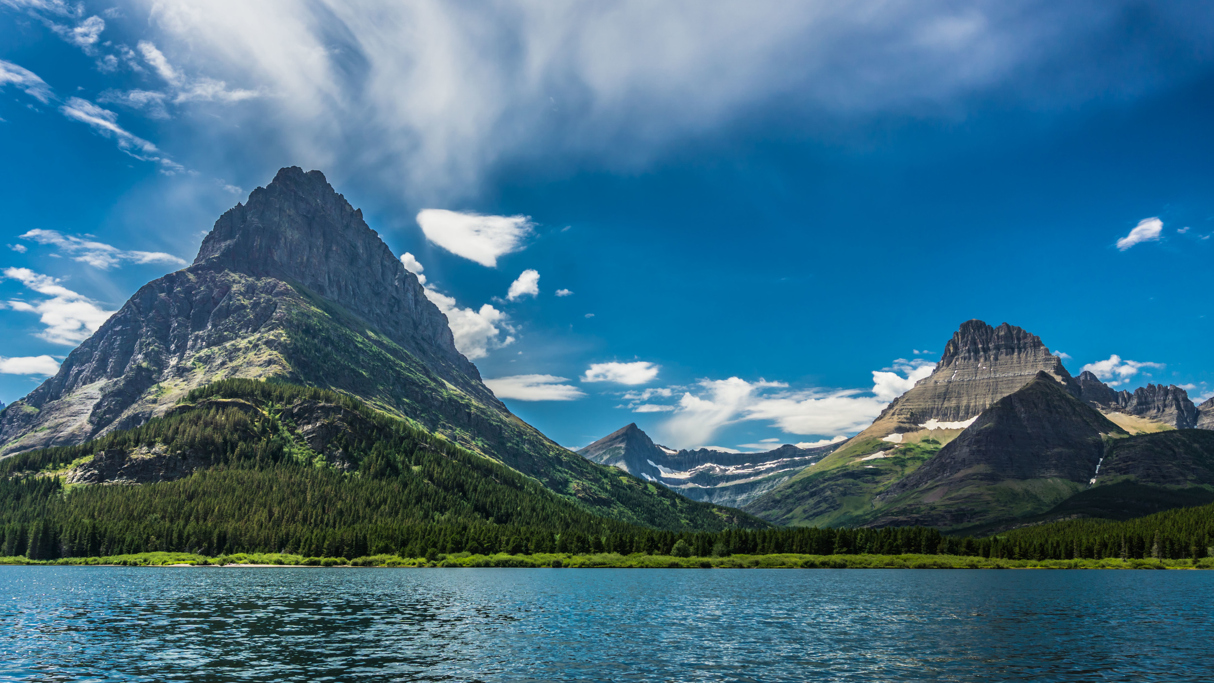 #lake #mountains #sky #glacier #nationalpark #montana #usa #glaciernps