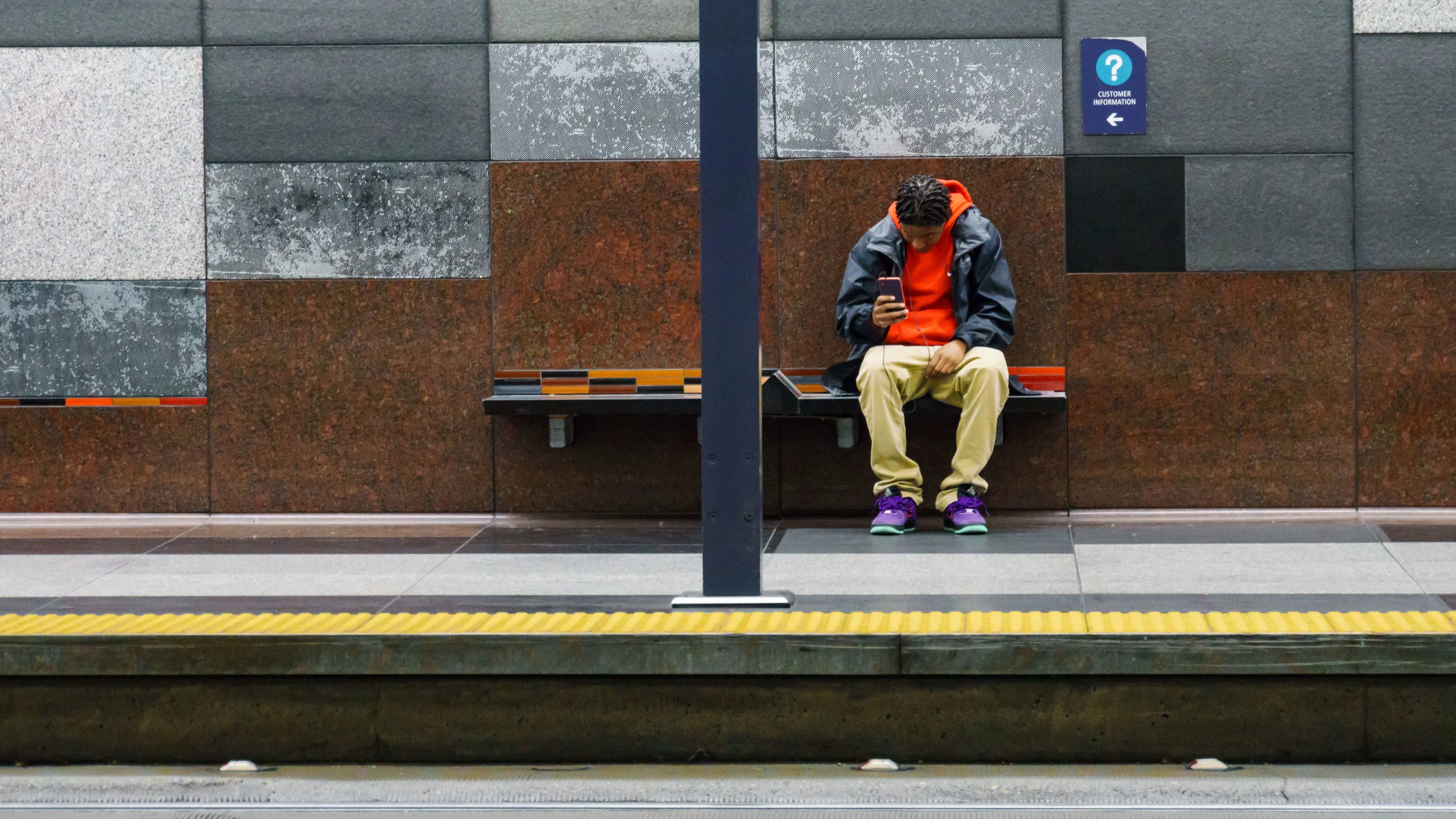 #lightrail #metro #seattle #train #travel #streetphotography #city #people