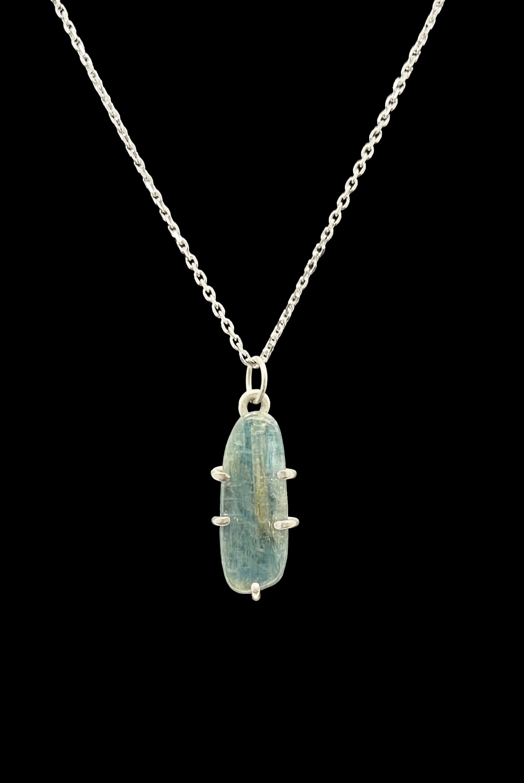 Natural Kyanite Pendant Necklace