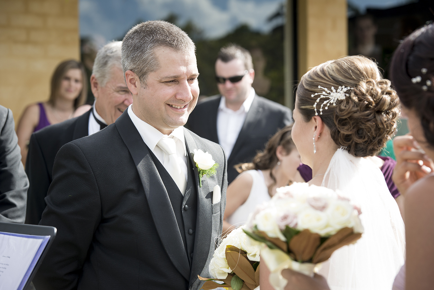 Exchanging wedding vows