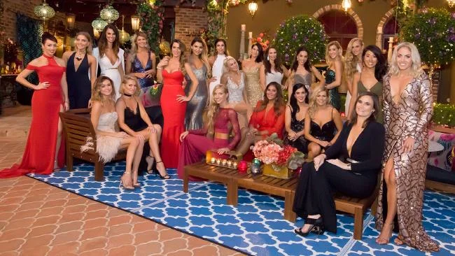 Pictured: Before meeting The Bachelor, the girls decided to play a game of "Who Can Show The Most Tits Without Being Made To Change?" It was a draw.