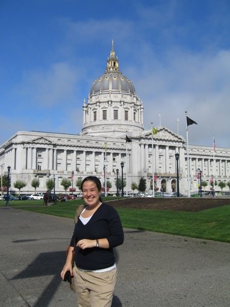Abby on an Obama for America advance trip to San Francisco in '07