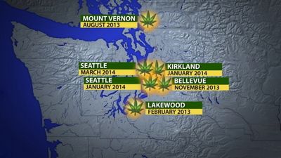 HASH OIL EXPLOSION LOCATIONS IN THE STATE OF WASHINGTON