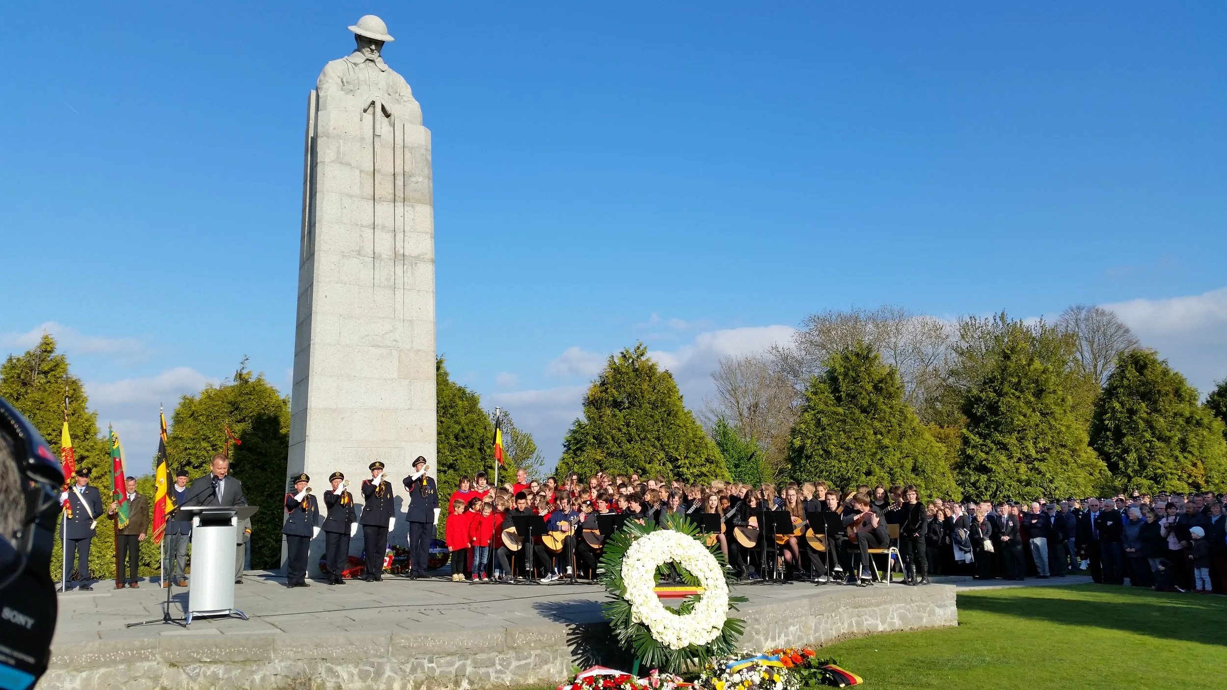 Belgium Observes 100th Anniversary of April 22, 1915 Gas Attack in Ypres, Beligum