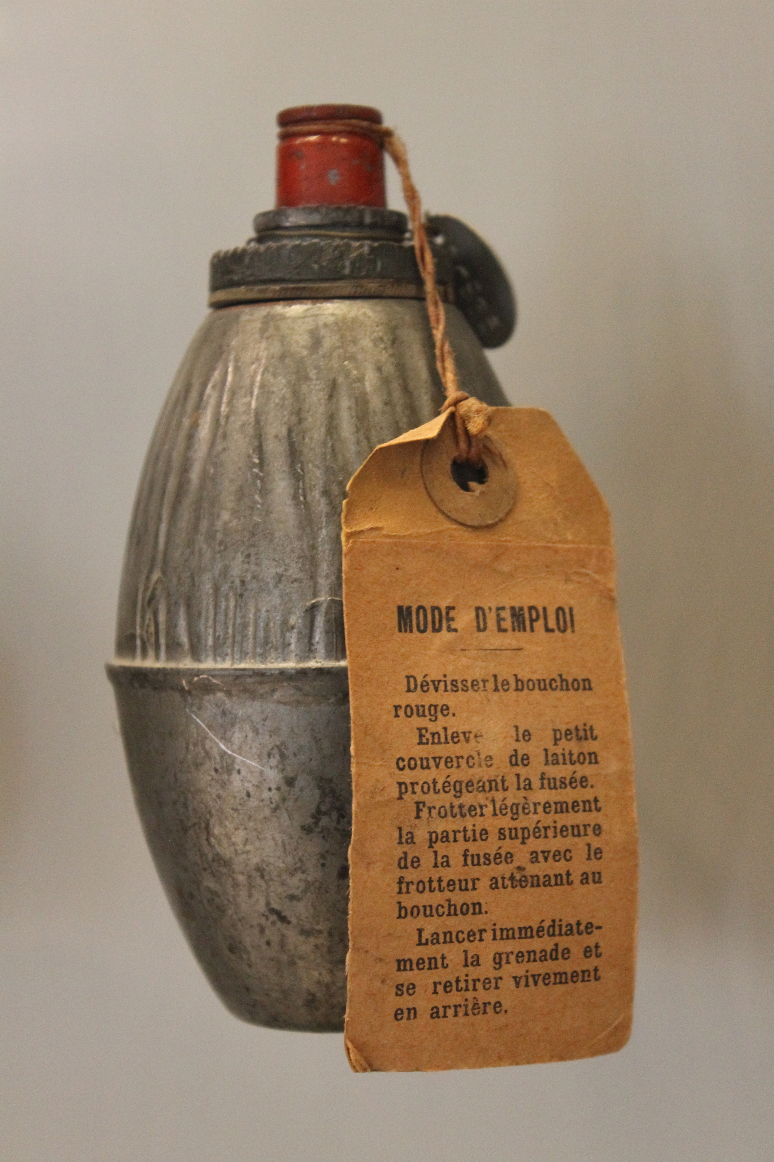Photo by Brad Trefz. Original grenade is on display at the Musee de l'Armee, Paris, France.