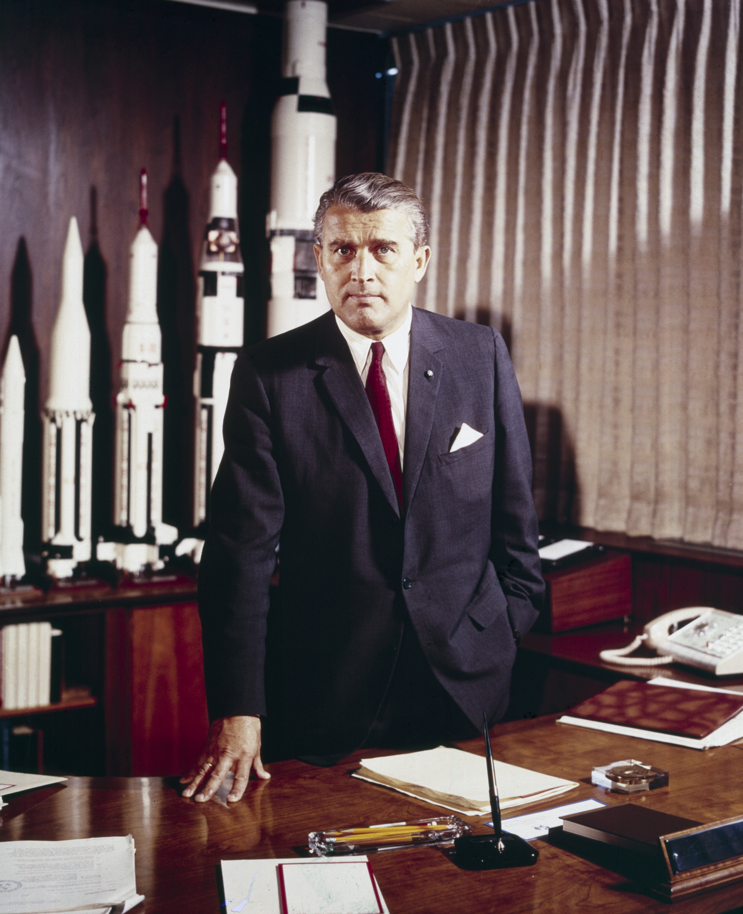 America's Favorite Nazi, Wernher von Braun. Image: NASA, Public Domain.
