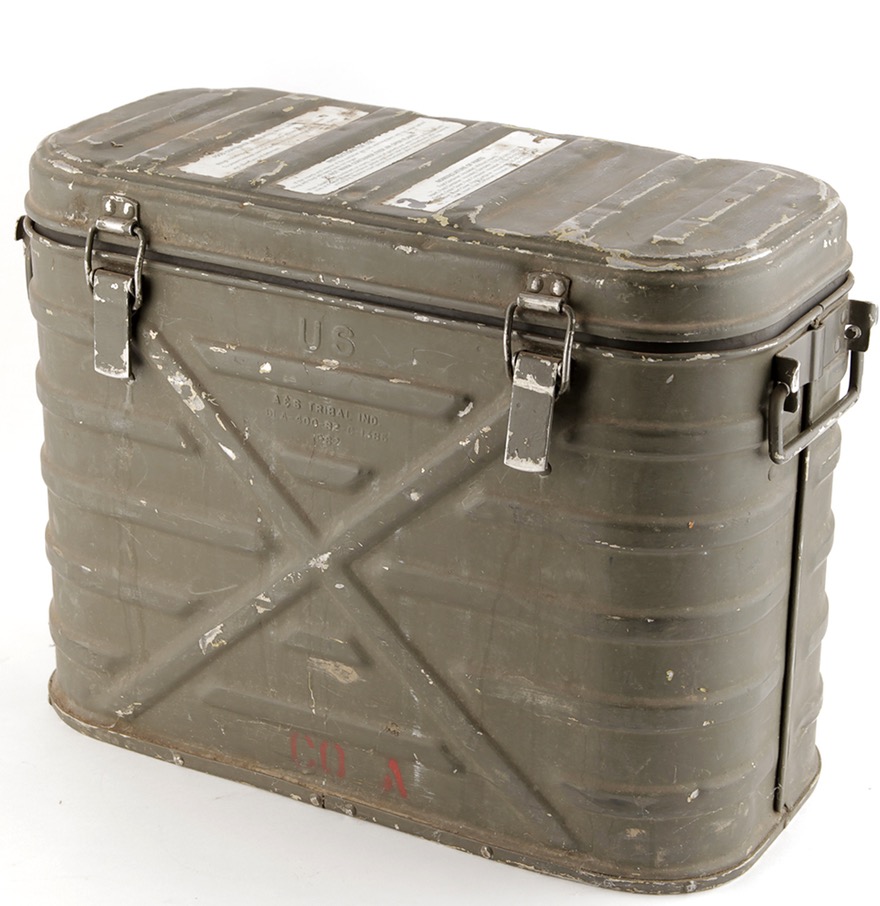 A more recent vintage of American Mermite container. The earliest American versions were called "Bullard Marmites" after the general who recommended their use. 