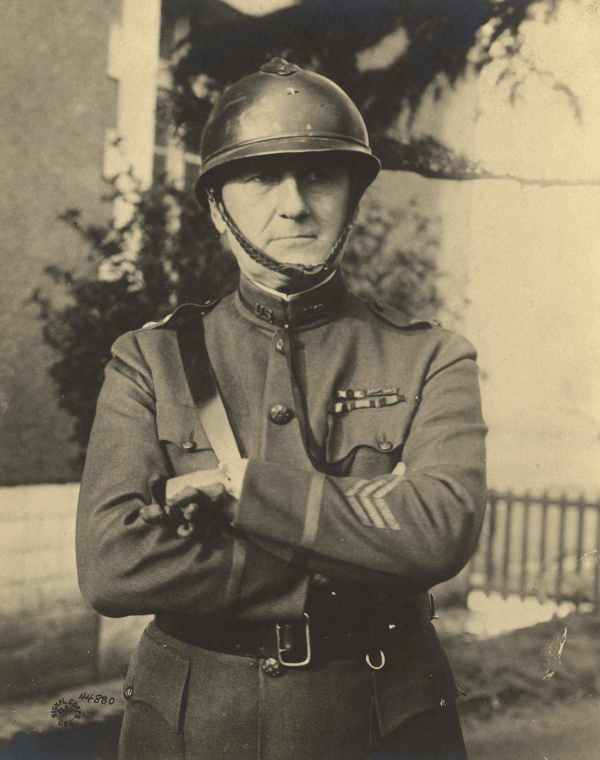 BG James Harbord, seen wearing the French helmet he preferred to the British. Prior to becoming the head of the AEF SoS, he led forces at Chateau Thierry and Belleau Wood, including all of the Marine units. After the war he became President of the RCA Corporation where he oversaw the creation of NBC, RKO Pictures, and the acquisition of Victor Records to create RCA-Victor. (Image: Public Domain) 