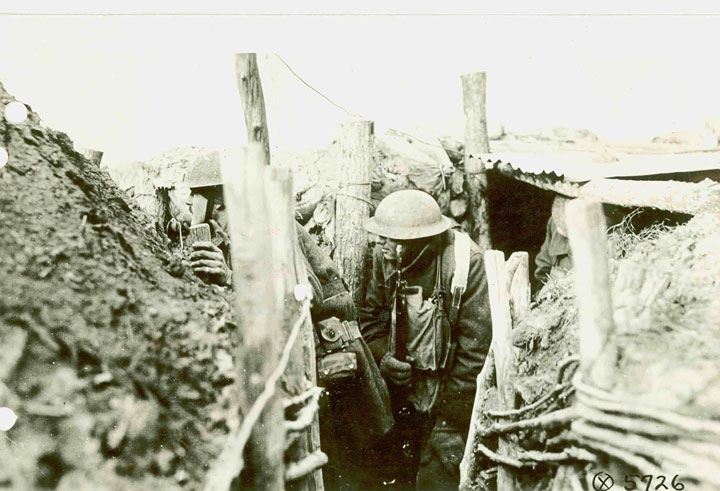 1st ID Soldier Emerges from Dugout 