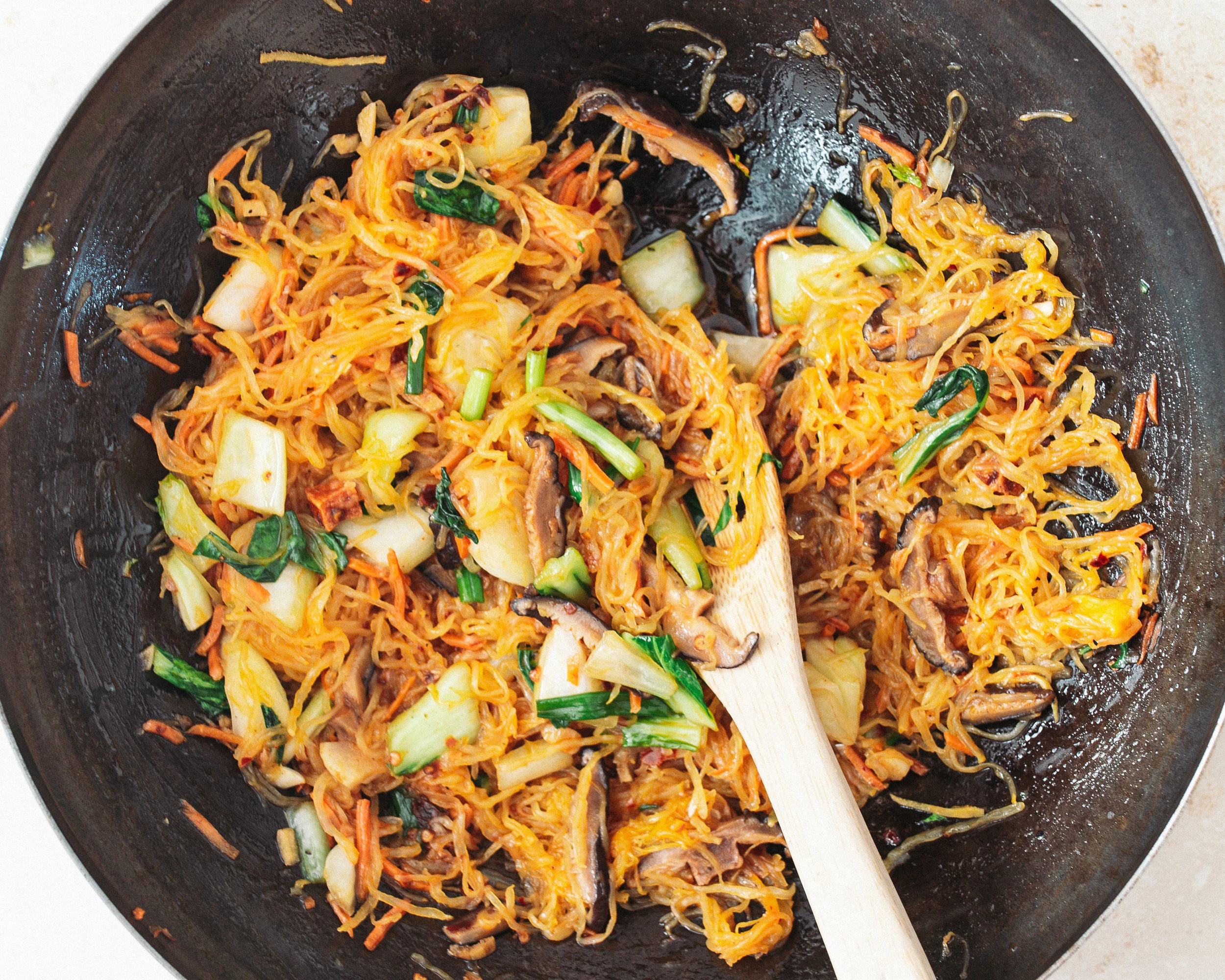 Spaghetti Squash Chow Mein: A Potli Collab