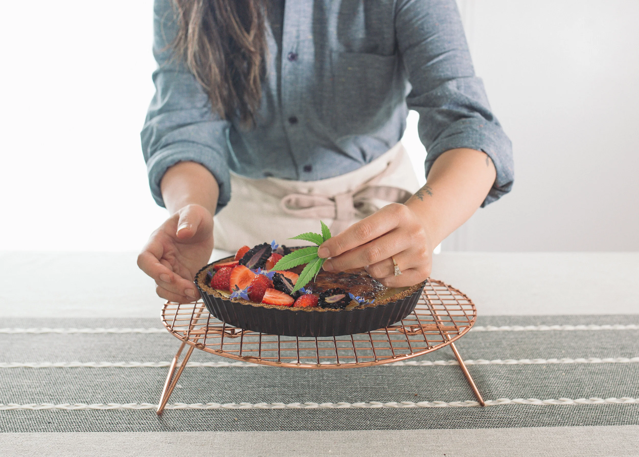 Cannabis-Infused Crème Brûlée Tart: A Satori Collab