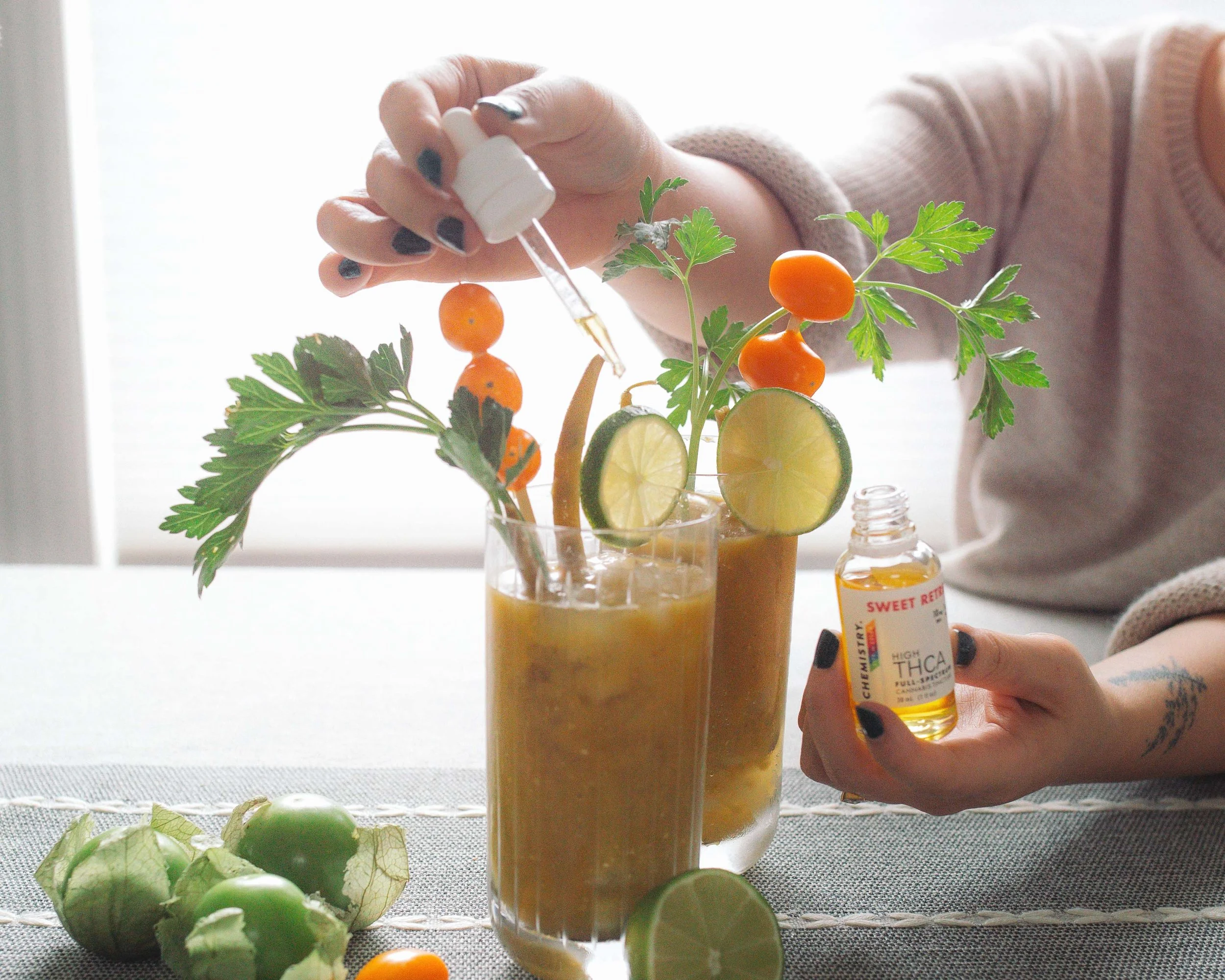 Smoky Green Bloody Mary: A Collaboration with Chemistry 