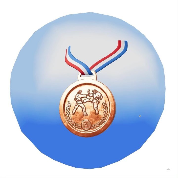 Tommy&rsquo;s Medal 🐸 🥉 🥋 

OBJKT 30353 on @hicetnunc2000 

#3d #3dart #animation #characterdesign #3danimation #blender #hicetnunc