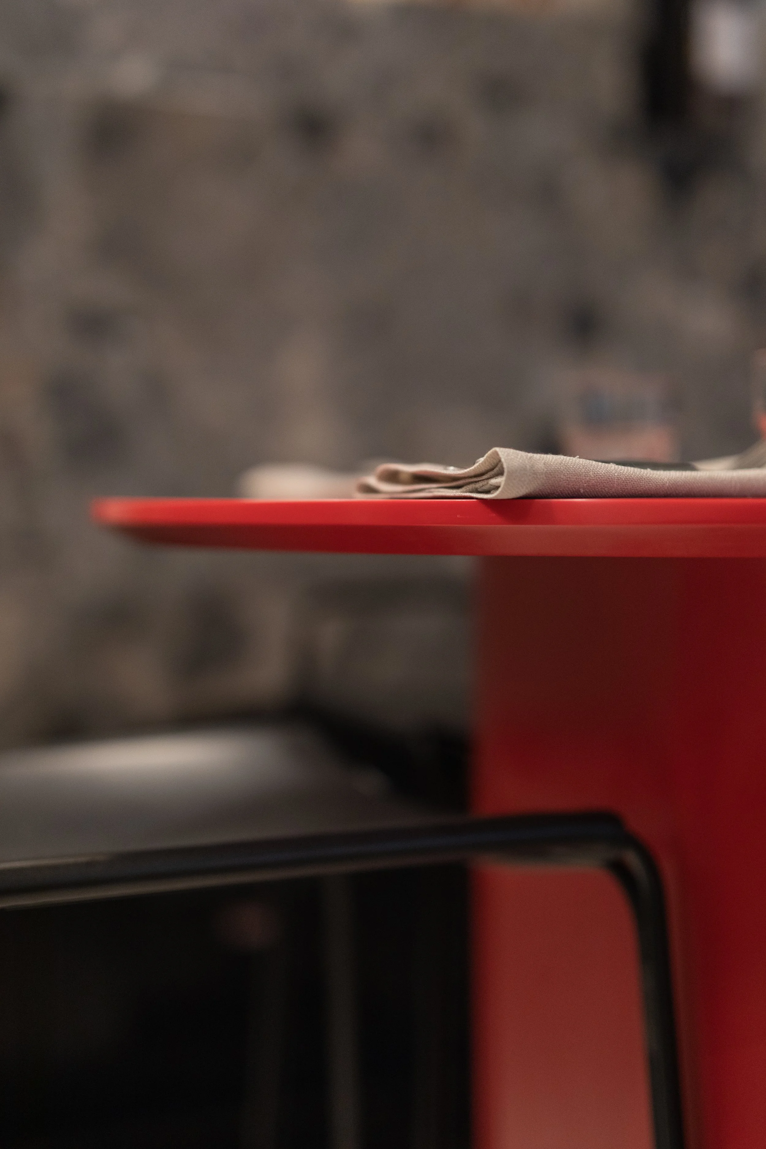 Sharknose Edge Corian Red