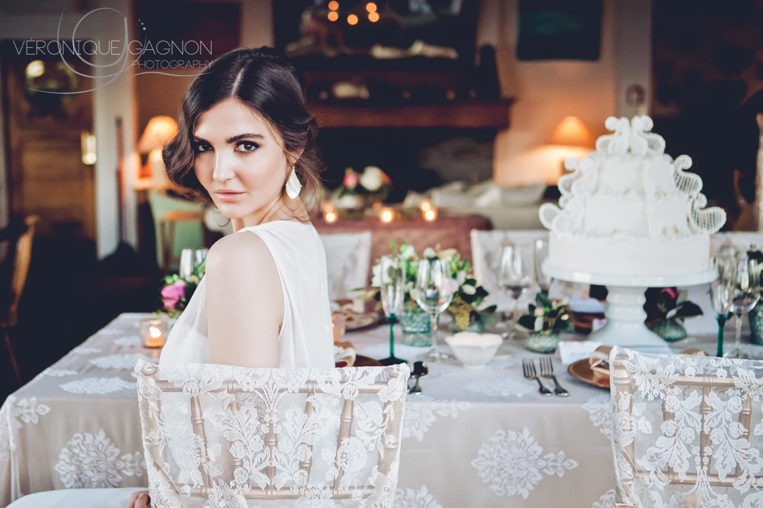 Natural vintage and romantic bridesmaid's look at the Sooke Harbour House