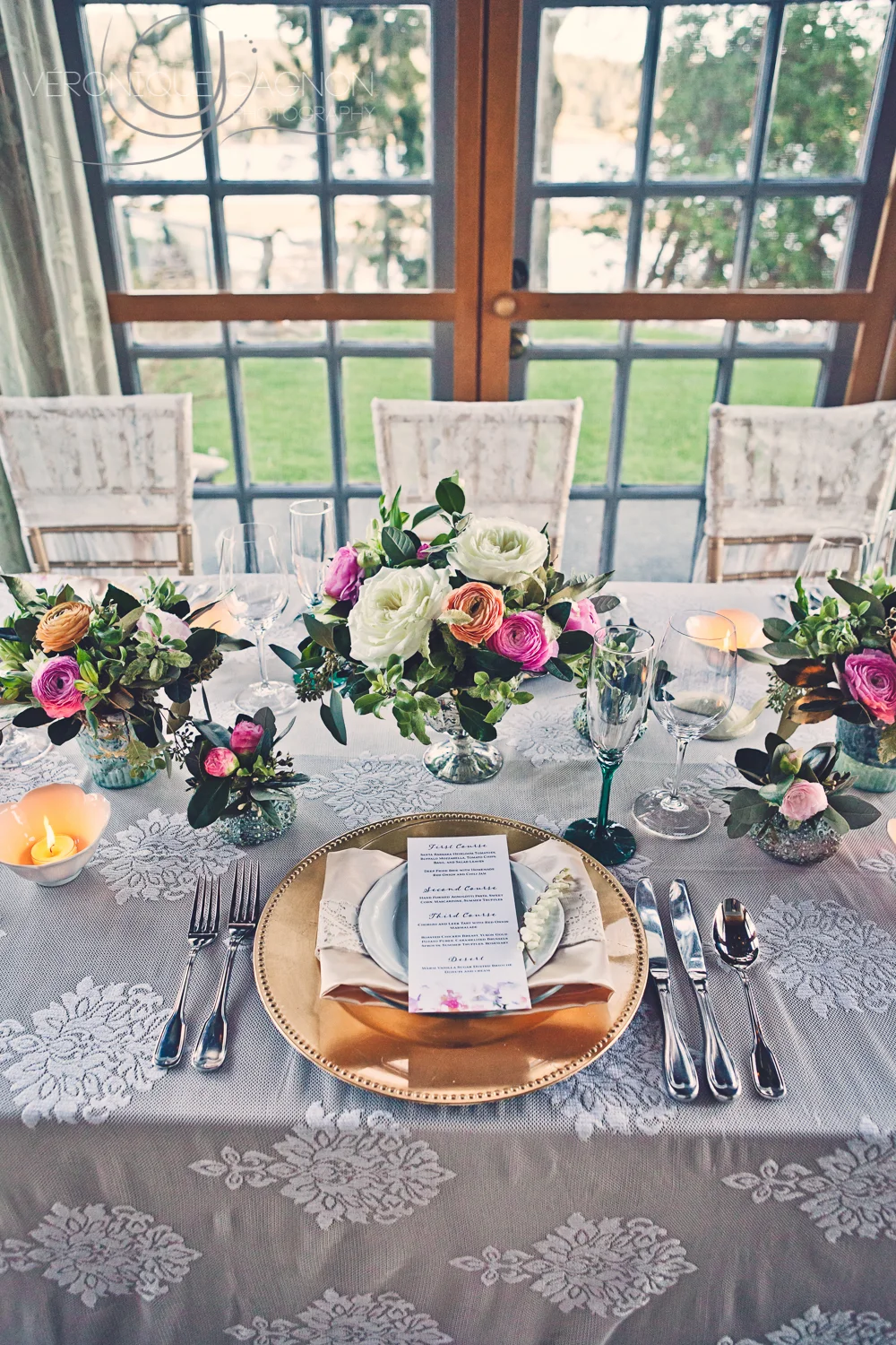 Lace, pastels and roses for a romantic vintage wedding at the Sooke Harbour House