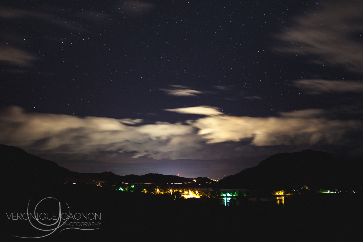 Stunning night scenery from our campsite.