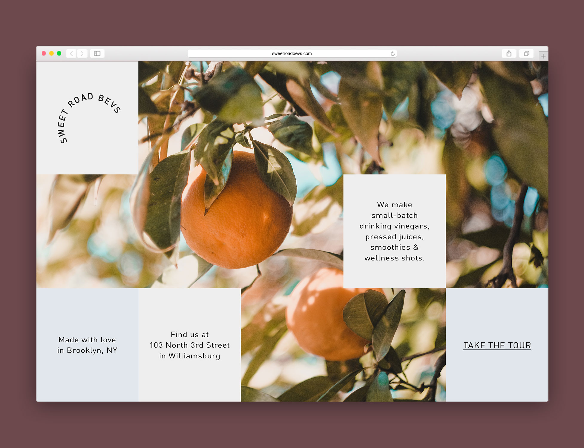  Branding for a local organic juice shop in Brooklyn. Created logo, website, social &amp; print materials. 