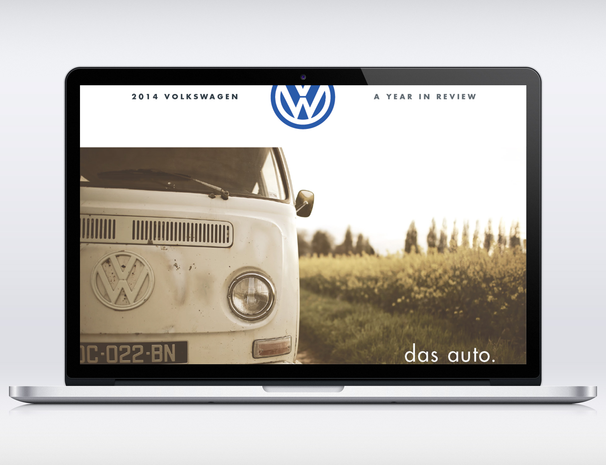  Digital, single-scroll annual report for Volkswagen. 