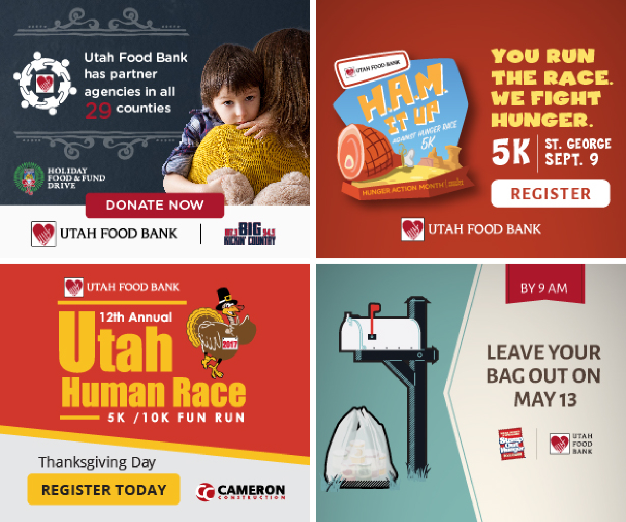 UtahFoodBank Online Banners