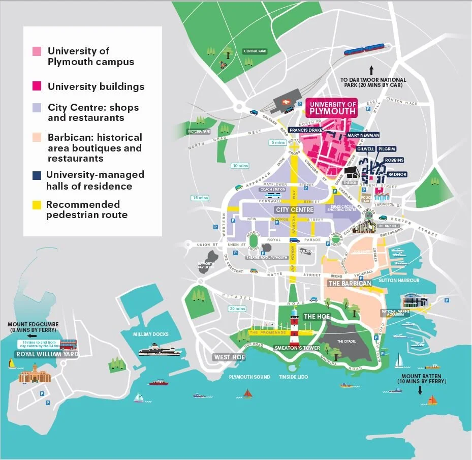 University Of Plymouth Map Why Choose Plym? — #Mylifewithplym - The Plymouth University Student Blog