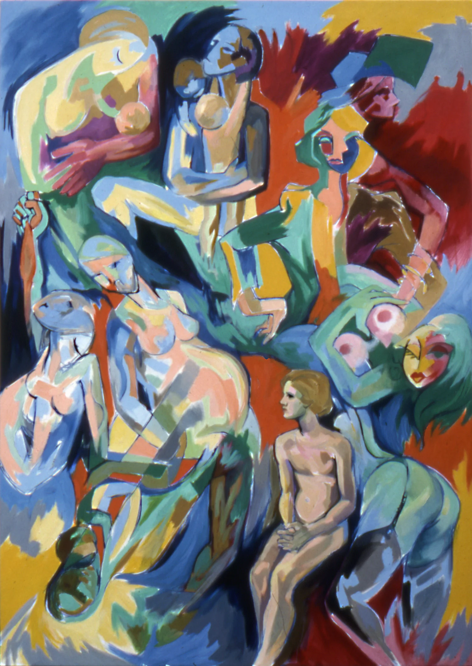 IMAGES OF WOMAN Oil on canvas, 186cm x 104cm