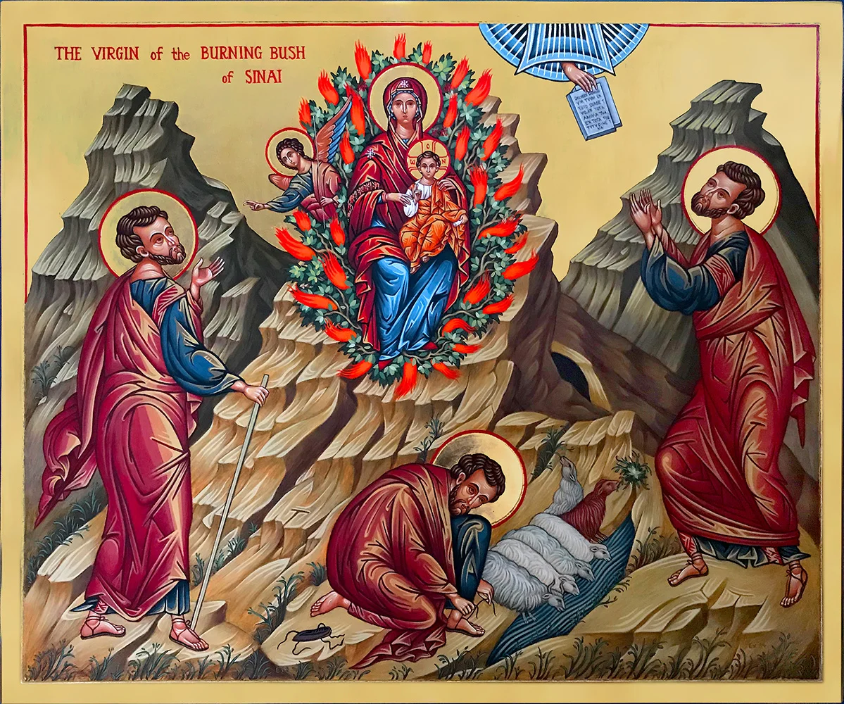 Icon of Moses and the Burning Bush 66 x 55 cm NZD$5,500.00 Enquire