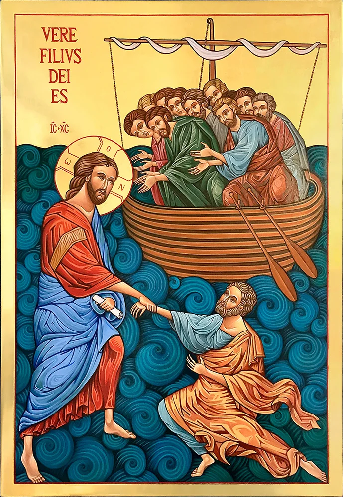 Christ with St Peter in the Waves