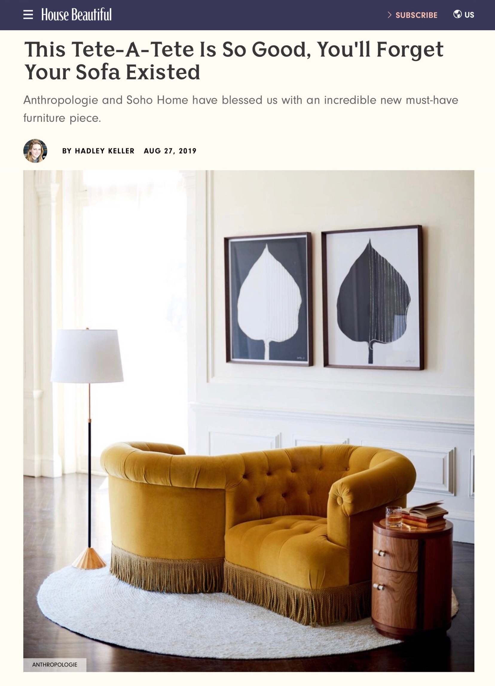 Soho Home x Anthropologie