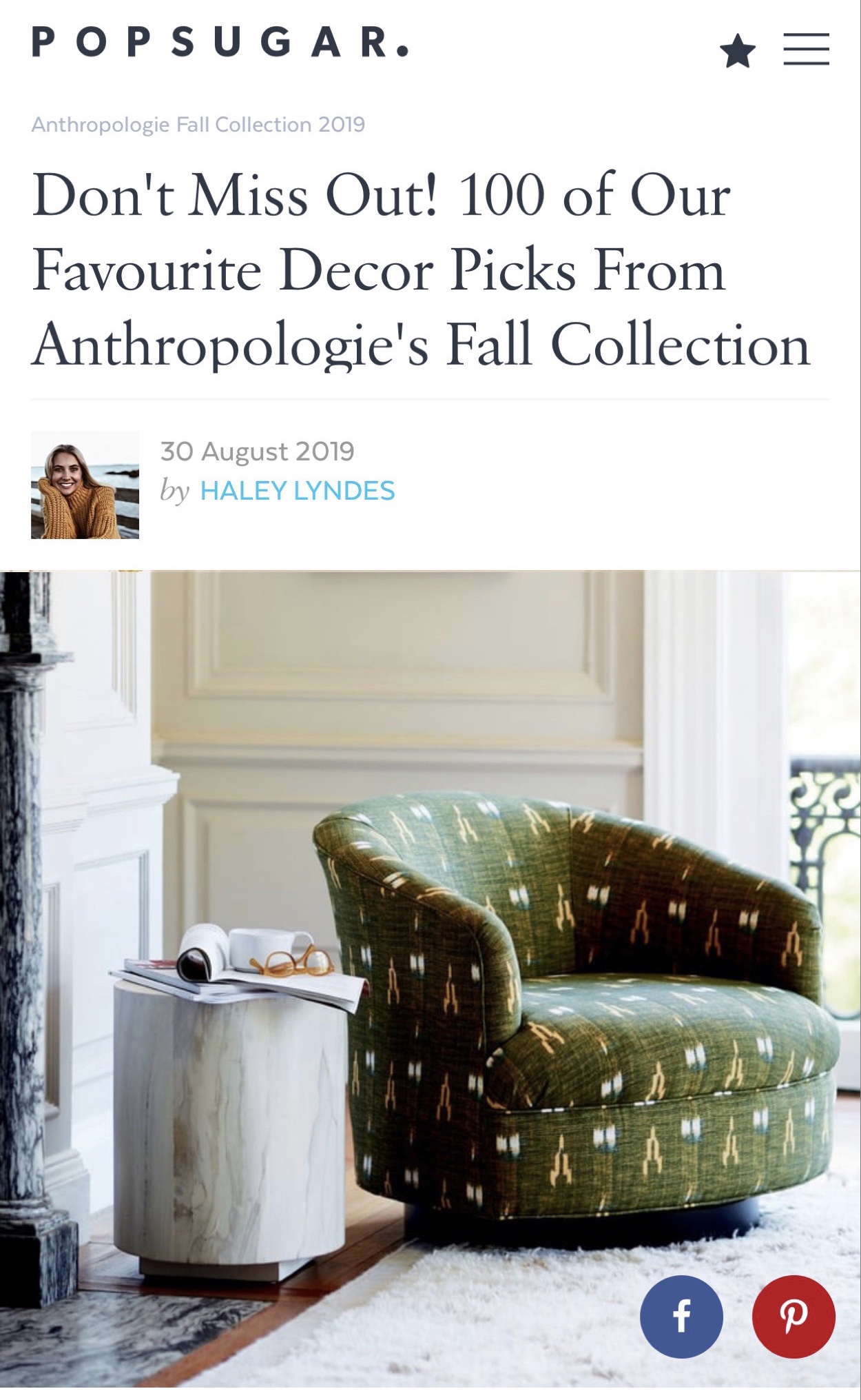 Anthrpologie Fall 19