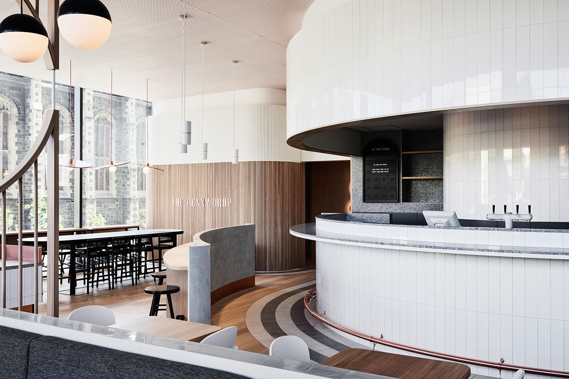 The Penny Drop café in Box Hill was designed by We Are Huntly to be a memorable destination - it has proved hugely popular on instagram. Photo: Brooke Holm