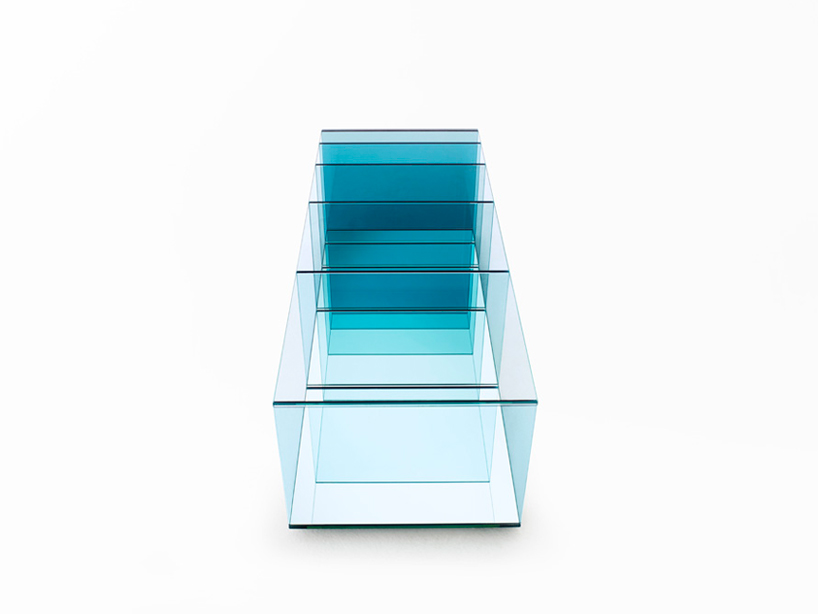 Deep Sea table by Nendo for Glas Italia