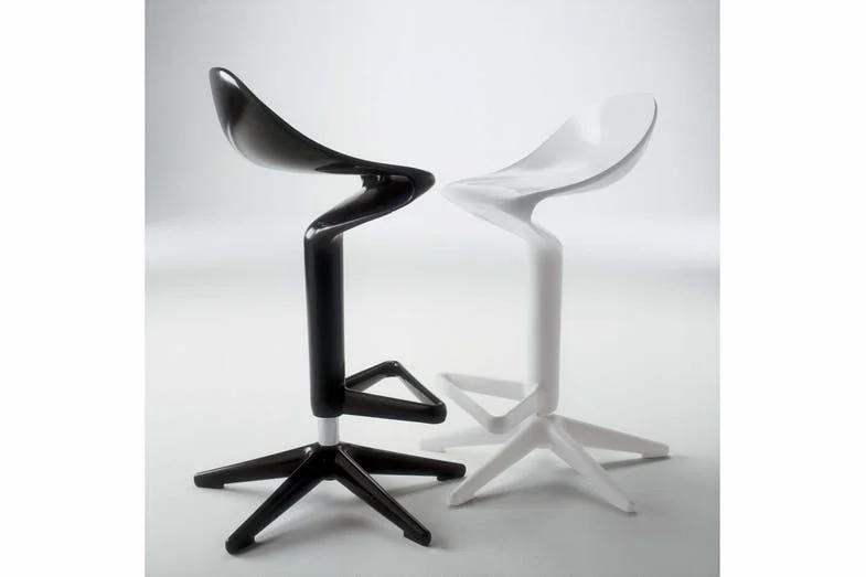 4. Spoon stool The collection includes a stool, chair and table, with the stool offering one of the best design solutions for bar top dining.